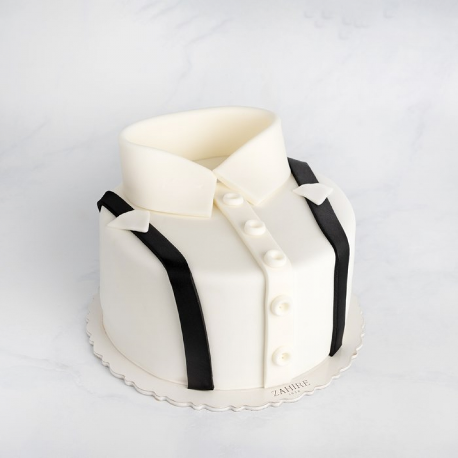 Babalar Günü Beyaz Gömlek Pasta